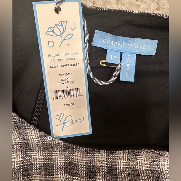 NWT Draper James Sequined Dress Size 12 - Picture 6 of 8